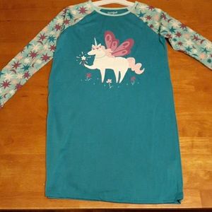 Long sleeve pajama dress